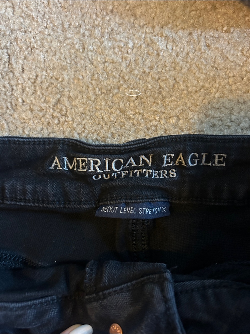 American Eagle Outfitters Black Denim Mini Skirt - Picture 2 of 3